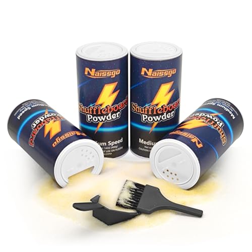 Shuffleboard Sand Wax Shuffleboard Powder Set with Small Brush & Pan - style: 4 Cans Medium Speed