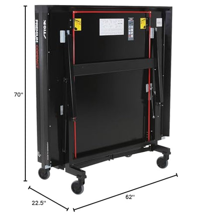 STIGA Premium ITTF Approved Compact Tennis Table – Folds to Minimal Storage Dimensions and Comes Fully Assembled