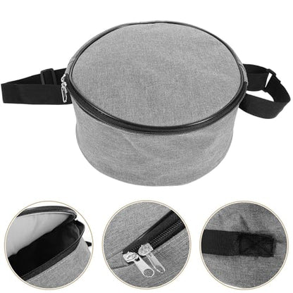 Happyyami Disc Golf Bag Waterproof Lightweight Shoulder Pouch Multi-Functional Disc Holder for Outdoor Beginners with Gray Sturdy Fabric for Practice and Travel