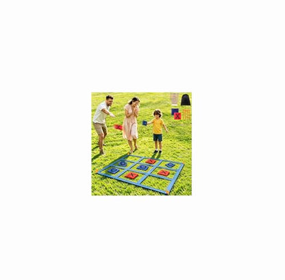 Giant Tic Tac Toe Bean Bags Toss Games, 4FT x 4FT Outdoor Yard Game with 10pcs Bean Bags for Kids Adults and Family Yard Lawn Large Carnival Outside Field Day Party Backyard Beach Fun Games - size: TG-20