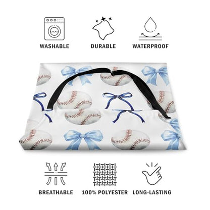 Manfei Blue Bowknot Kids Kitchen Apron - color: White Red