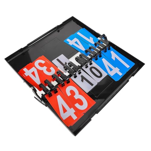 LIOOBO Portable Table Top Basketball Scoreboard Tennis Scorekeeper for Net Flip Scoreboard for Games
