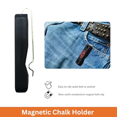 Beer City Billiards Magnetic Chalk Holder Clip - Super Strong Neodymium Belt Clip for Pool Chalk, Cue Chalk, Billiard Accessories - Fits All Magnetic Chalk Holders