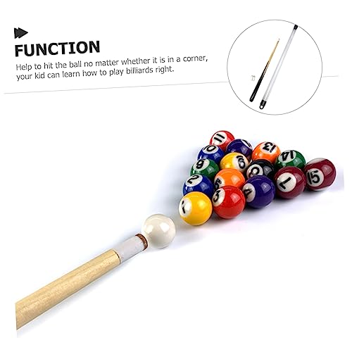 Hemobllo Wooden Pool Cue Stick for Boy Girl Billiard Cue for Boy Girl Lightweight Billiard Tool for Learning and Fun for Spaces and Accurate Shots
