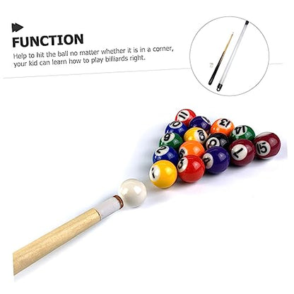 Hemobllo Wooden Pool Cue Stick for Boy Girl Billiard Cue for Boy Girl Lightweight Billiard Tool for Learning and Fun for Spaces and Accurate Shots