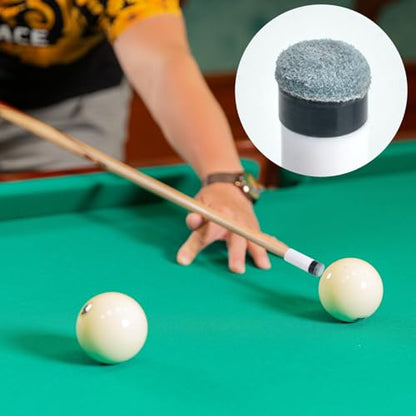 AccEncyc 12 Set Billiard Cues Tips Replacement Pool Cue Tips with White Pool Cue Stick Ferrules Screw-On Billiard Pool Cue Stick Tips 12mm Pool Stick Tips Replacement Kit