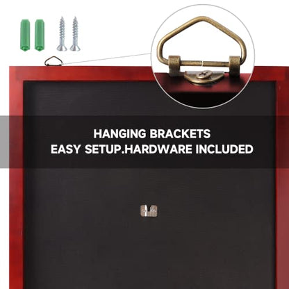 GSE Games & Sports Expert Dart Backboard with Wood Frame and Felt. Wall Protector for Dart Board Surround - color: Mahogany