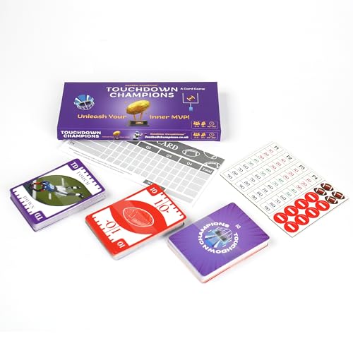 Touchdown Champions Football Card Game - Sports Strategy Card Game - Family Game Night Card Games for 2-4 Players - Perfect for Gifts Super Bowl Parties 14