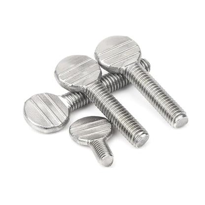 Flat-head screw Hand Twisted Table Tennis Racket Screw Thumb Wave Plate Flattened Bolt M4m5m6m8m10(10pcs M6X10) - size: 10pcs M6X10