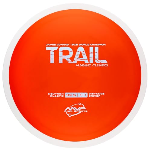 MVP Disc Sports Neutron Trail James Conrad Edition Disc Golf Distance Driver (Colors May Vary) - size: 165-170g