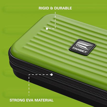 Target Darts Takoma XL Darts Wallet Case, Green – Holds 6 Darts, Protective EVA Holder with Double Zip Lock Pouches – Professional Dart Accessories - color: Green