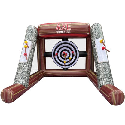 PVC Inflatable Axes Throwing Game Inflatable Ball Toss Target Dart Board (12 Axes+8 Toss Ball) for Outdoor/Indoor/Backyard/School/Team Events