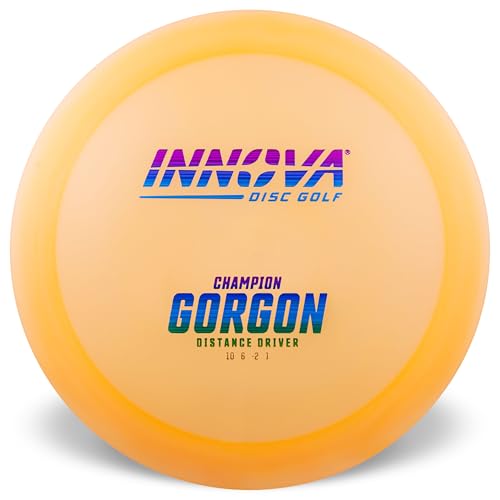 Innova Champion Gorgon Distance Driver, Control Disc Golf Driver with Straight Glide (Colors Will Vary) - size: 165-169g