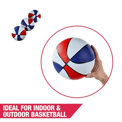 Hall of Games Premium Arcade Cage Basketball Game with Steel Frame and Polycarbonate Backboard - style: 3 Pack of Balls