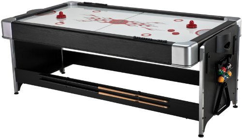 Fat Cat Original 2-in-1 7 Foot Pockey Multi Game Table, Air Hockey and Billiard Table Combo with 80 CFM Motor, Includes Accessories