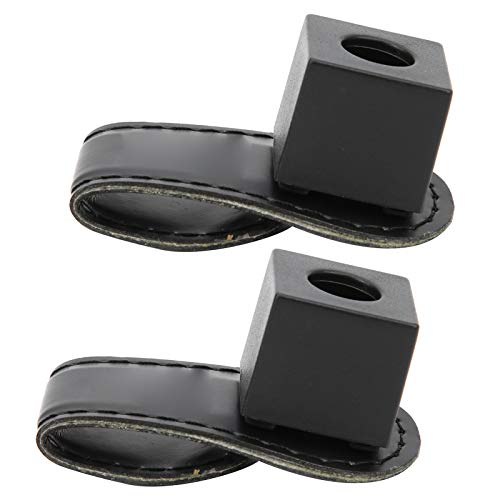 Keenso 2Pcs/Set Portable Billiard Ball Pool Chalk Holder, Magnetic Snooker Belt Clip Snooker Cue Chalk Holder Billiard Supplies