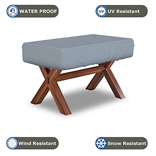 Foosball Table Cover 18 Oz Waterproof - 100% Weather Resistant Outdoor Game Table Cover with Elastic at 4 Sides (63"W x43"D x 19.5"H, Grey) - color: Grey, size: 63"W x43"D x 19.5"H