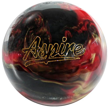 MOTIV Aspire - Bowling Ball, Spare Ball, Straight Ball, Available in 8-15 Pounds - color: Black/Red/Gold Pearl, size: 11 Pounds