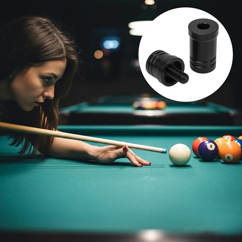 4 Sets Pool Cue Joint Protector, 5 16 X 18 Pool Thread Stick Joint End Protector, Black Plastic Cap for Billiard Players Cues, Joints Tip Caps Kit, Billiards Accessories Equipment