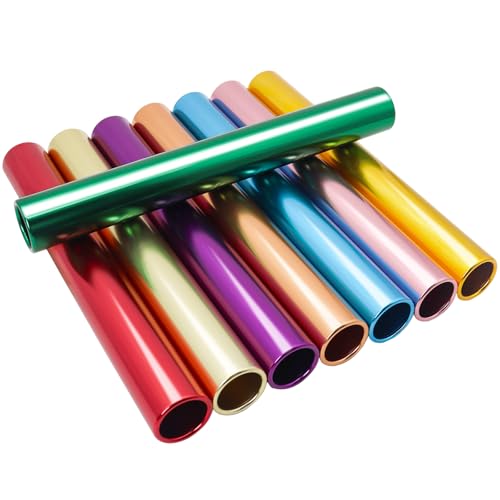 Aluminum Alloy Field Relay Batons for Track and Athletes Runners Outdoor Running Sports Events Baton Race Stick Smooth Hollow Tube Lightweight Durable Design Multi-Color - color: 8Pcs-8 Colors Assorted