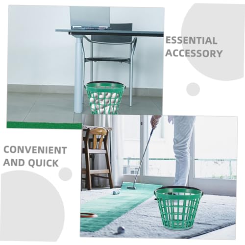 Luxshiny 2pcs Plastic Golf Basket Lightweight Storage Holder for Golf Multi-use Organizer for and Tennis Outdoor Accessory - size: 16.50X16.50X12.50CM