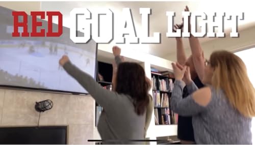 Ice Hockey Goal Light & Horn sounds and lights red when your team scores. Linked to & compatible with all arena scoreboard systems. Use with any mobile device or desktop pc on wifi network - style: All Sport RGB Light