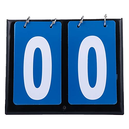 INOOMP Portable Table Top Scoreboard Flipper,Multi Sports Score Flip Scoreboard for Basketball Volleyball Sports Table Tennis Volleyball Pong Kickball