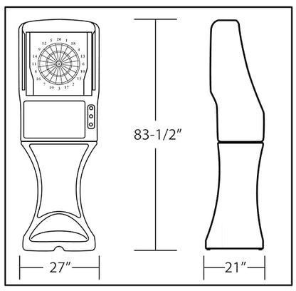 Spider 360 2000 Series, Electronic Dartboard, Home Commercial Grade Dart Board, Standing Electronic Soft tip Dartboard