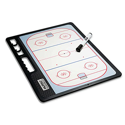 Murray Sporting Goods Premium Coaches Clipboard | Double-Sided Dry Erase Marker Board for Basketball, Baseball, Soccer, Football, Hockey (Marker Included) - style: Hockey