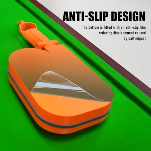 Precision Pool Ball Rack: 3D Printed Billiards Training Tool for Consistent Practice, Creates Perfect Triangle in Seconds, Portable & Includes Maintenance Kit (Screwdriver/Rubber Bands) - color: Orange