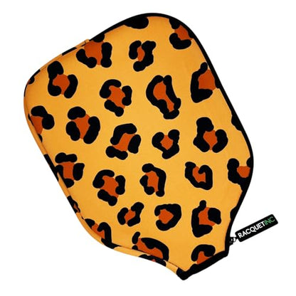 Racquet Inc Tennis Gifts Pickleball Paddle Cover Sleeve – Universal Fit for Standard Paddles, Neoprene Protective Case with Zipper, Pickleball Paddle Cover, Gift for Pickleball Players - color: Wild Roar