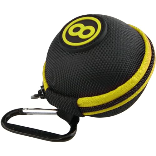Clip-on Billiard Cue Ball Case.Cue Ball Bag for Billiard Balls, Training Balls and Pool Balls.2.24in Billiard Ball Carrying Case (Yellow) - color: Yellow