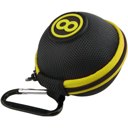 Clip-on Billiard Cue Ball Case.Cue Ball Bag for Billiard Balls, Training Balls and Pool Balls.2.24in Billiard Ball Carrying Case (Yellow) - color: Yellow