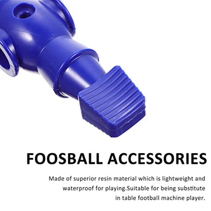 Homoyoyo 4pcs Foosball Man Statue Table Guys Figurine Robbot Man Soccer Games Player Mini Doll Figure Football Machine Accessories Replacement Parts Red Blue Black White - color: Blue