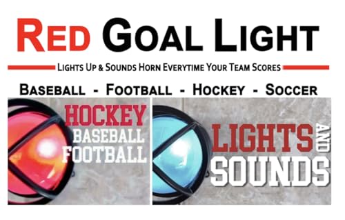 Ice Hockey Goal Light & Horn sounds and lights red when your team scores. Linked to & compatible with all arena scoreboard systems. Use with any mobile device or desktop pc on wifi network - style: All Sport RGB Light