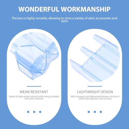 Lightweight Hard Shell Dart Storage Box Portable Carrying Case for Flights and Darts Organizer High-grade for Secure and Soft Tip Easy to Clean Compact Design