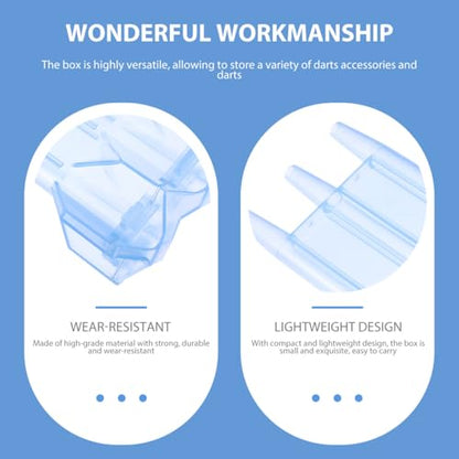 Lightweight Hard Shell Dart Storage Box Portable Carrying Case for Flights and Darts Organizer High-grade for Secure and Soft Tip Easy to Clean Compact Design