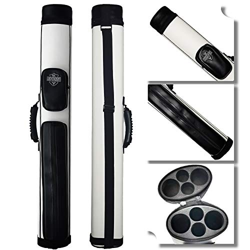 2x2 Hard cue case Oval Pool Cue Billiard Stick Carrying Case - color: C06-W