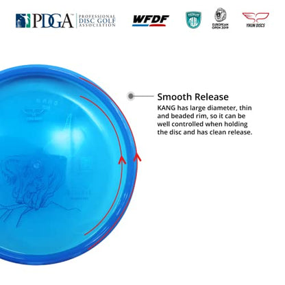 Yikun Disc Golf Mid Range Professional PDGA Approved Stable Discs Golf Midrange 165-175g Versatile Golf Disc Perfect for Outdoor Games and Competition,Plastic Grades in Basic,Durable,Premium