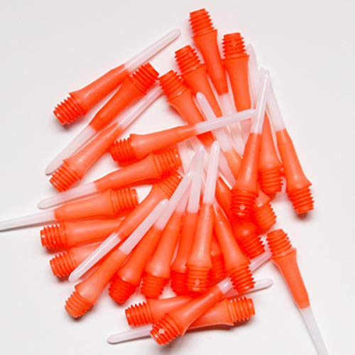 Lstyle Dart Tips: Original Lippoint - Soft Tip Dart Points - 2BA Thread - Regular Length - 2 Tone Orange