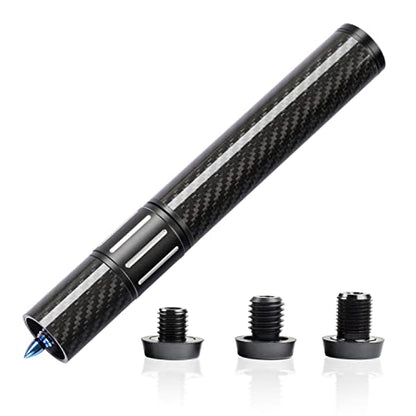 KONLLEN Pool Cue Extension with 3 Bumpers Carbon Fiber Billiards Cue Extension Billiard Accessories for Pool Sticks - color: Adjustable Extension