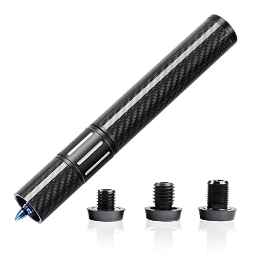 KONLLEN Pool Cue Extension with 3 Bumpers Carbon Fiber Billiards Cue Extension Billiard Accessories for Pool Sticks - color: Adjustable Extension