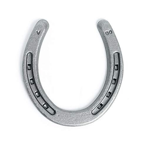 Steel Horseshoes Set for Horses, Crafts, Decorations and Backyard Games - Size 00 - Plain - 40 Shoes - size: Size 00 Small - 40 Shoes
