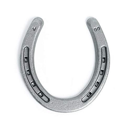 Steel Horseshoes Set for Horses, Crafts, Decorations and Backyard Games - Size 00 - Plain - 40 Shoes - size: Size 00 Small - 40 Shoes