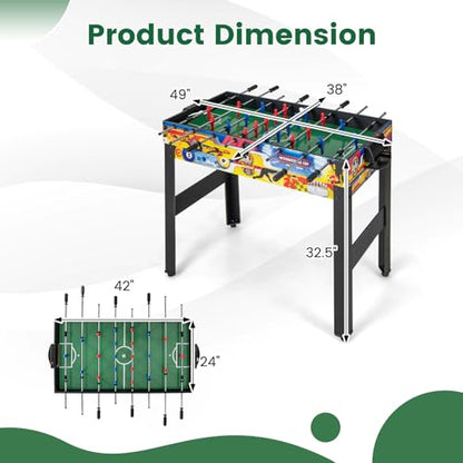 Goplus 12-in-1 Multi Game Table, Combo Game Table w/Foosball, Billiard, Table Tennis, Air Hockey, Bowling, Shuffleboard, Checkers, Chess, Backgammon, Adults Combination Game Set for Home Arcade