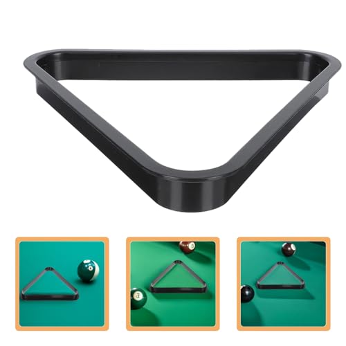 Yardwe Mini Triangle Pool Rack Billiard Ball Triangle Rack Diamond Rack Pool Table Ball Holder Positioning Rack for Miniature Pool Billiards Accessory - size: 12.9X12.9CM