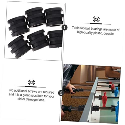Hemoton 15pcs Foosball Table Bearing Rods Plastic Replacement Bushings for Soccer Game Accessories Compact and Wear-Resistant Design for -Term Use