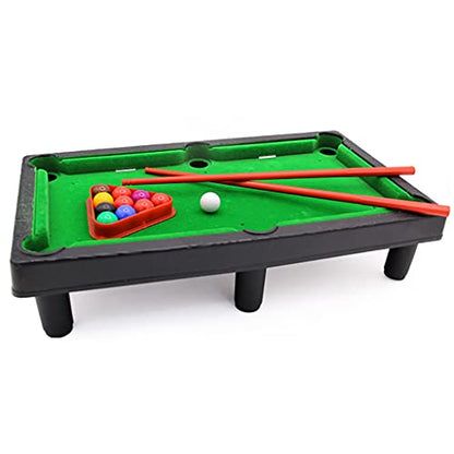 Home Office Desk Stress Relief Games Pool Table Tabletop Desktop Billiards Game with 2 Sticks &