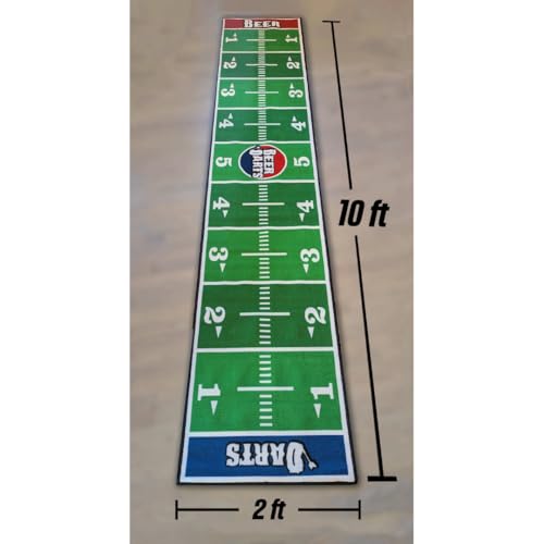 Beer Darts Battle Turf Mat, 10 ft x 2 ft, Indoor/Outdoor