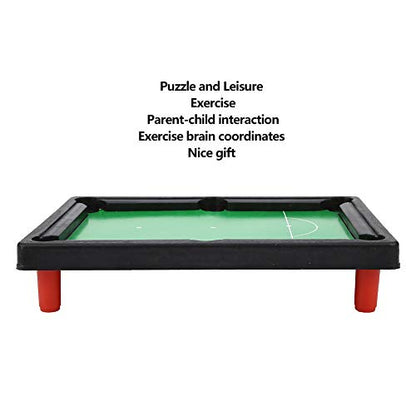 Mini Pool Table, Compact and Portable Tabletop Billiards Game with Cue Sticks for Kids, Family Game Nights, Birthday Parties, and Home Entertainment